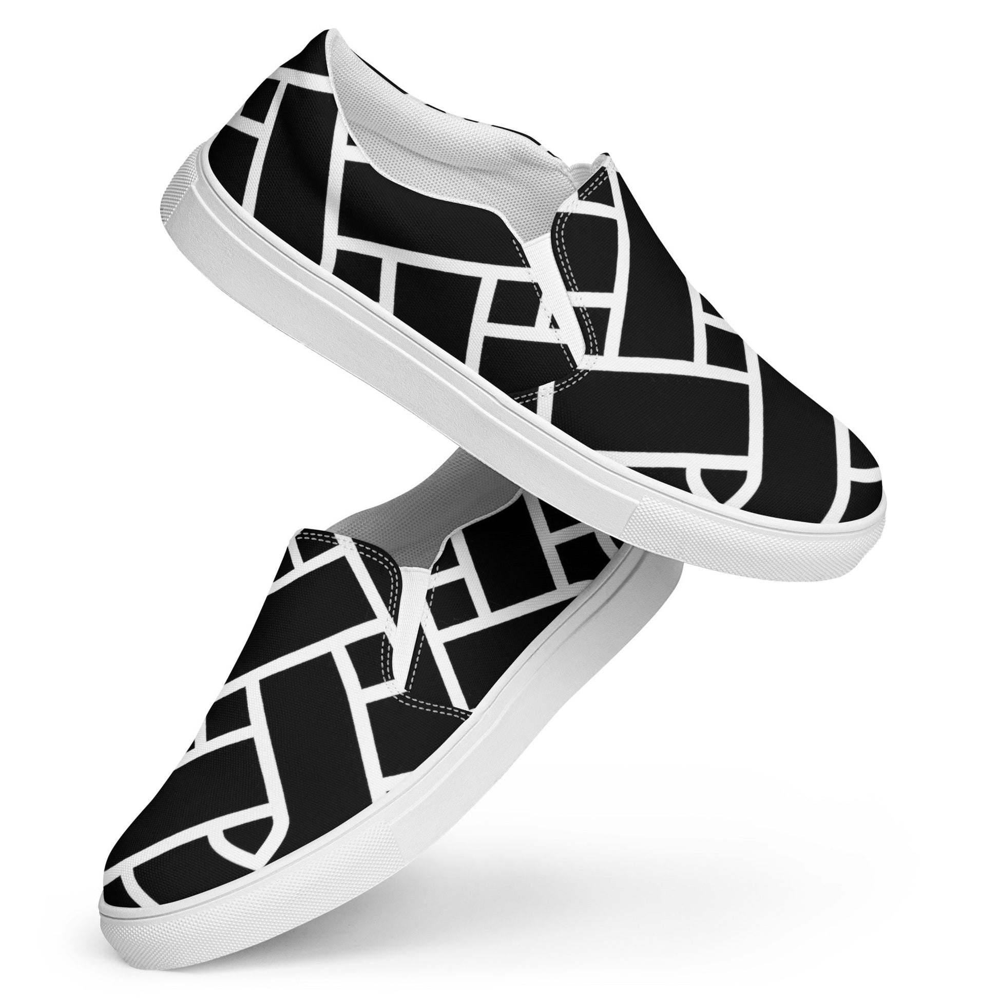 Front Celtic Men’s slip-on canvas shoes Slip On Canvas Shoes #MzKittyz #NikkiDKatArt