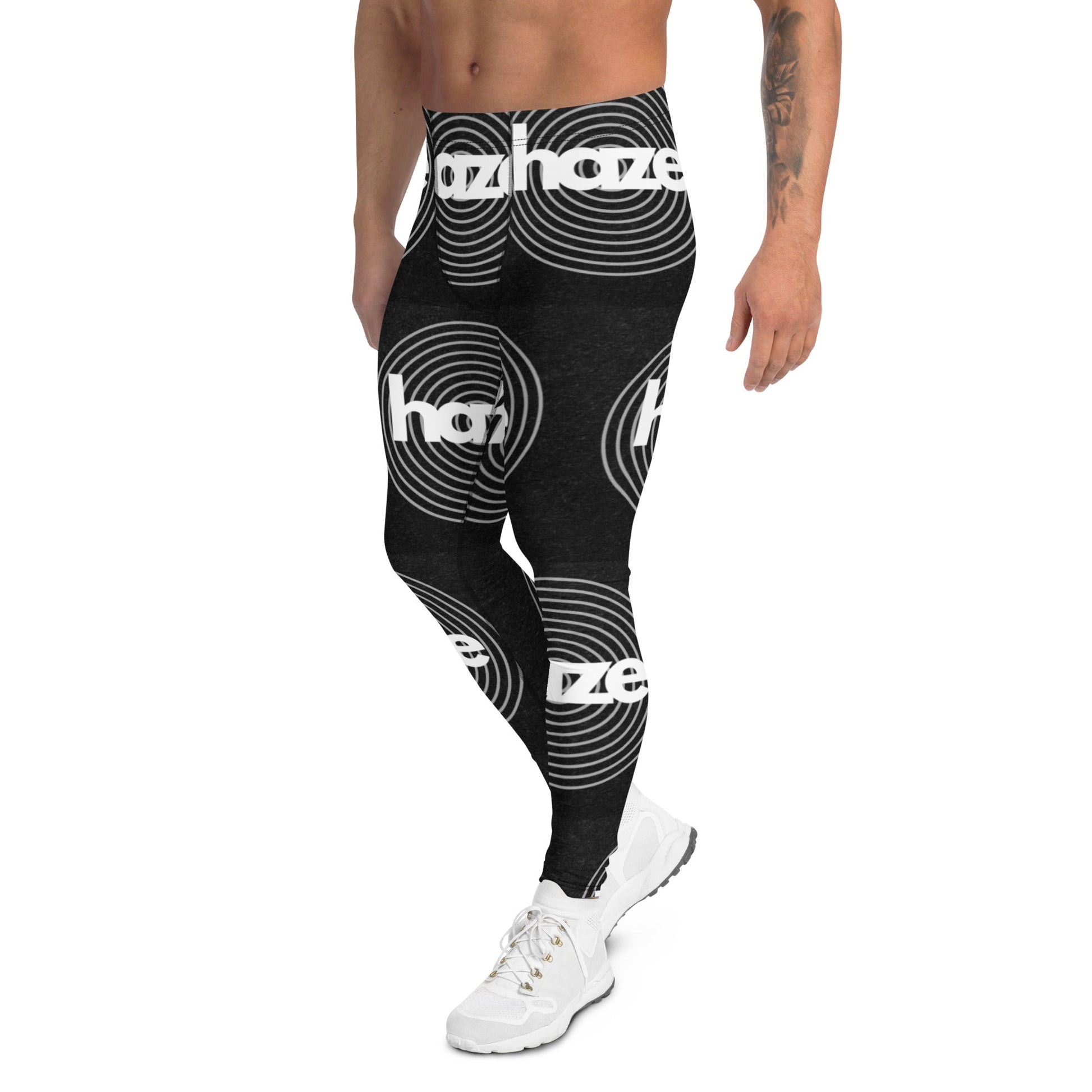 Front haze logo Men's Leggings Leggings #MzKittyz #NikkiDKatArt