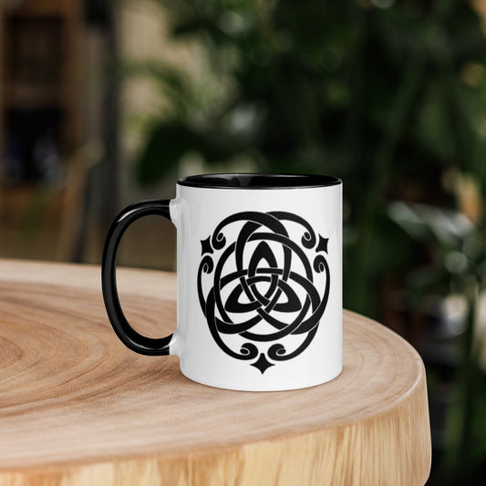 Front Celtic Cosmos Mug with Color Inside Mugs #MzKittyz #NikkiDKatArt