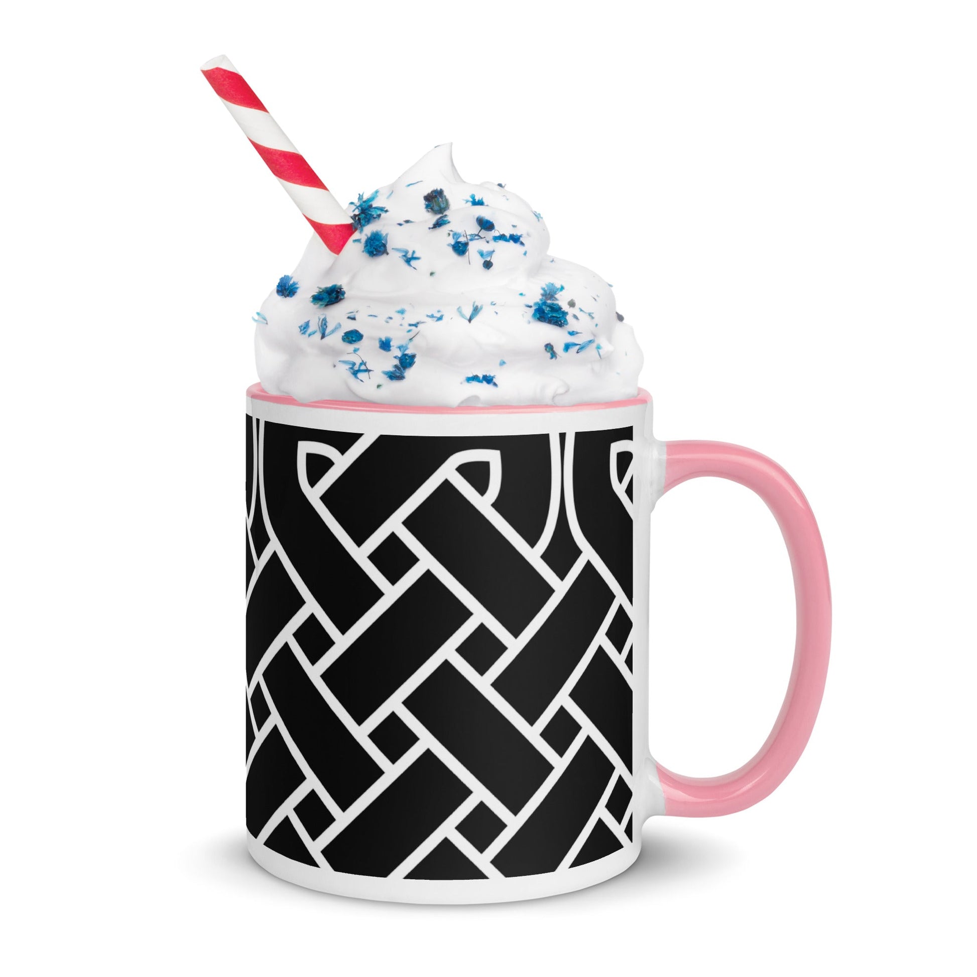 Front Celtic Weave Mug with Color Inside Mugs #MzKittyz #NikkiDKatArt