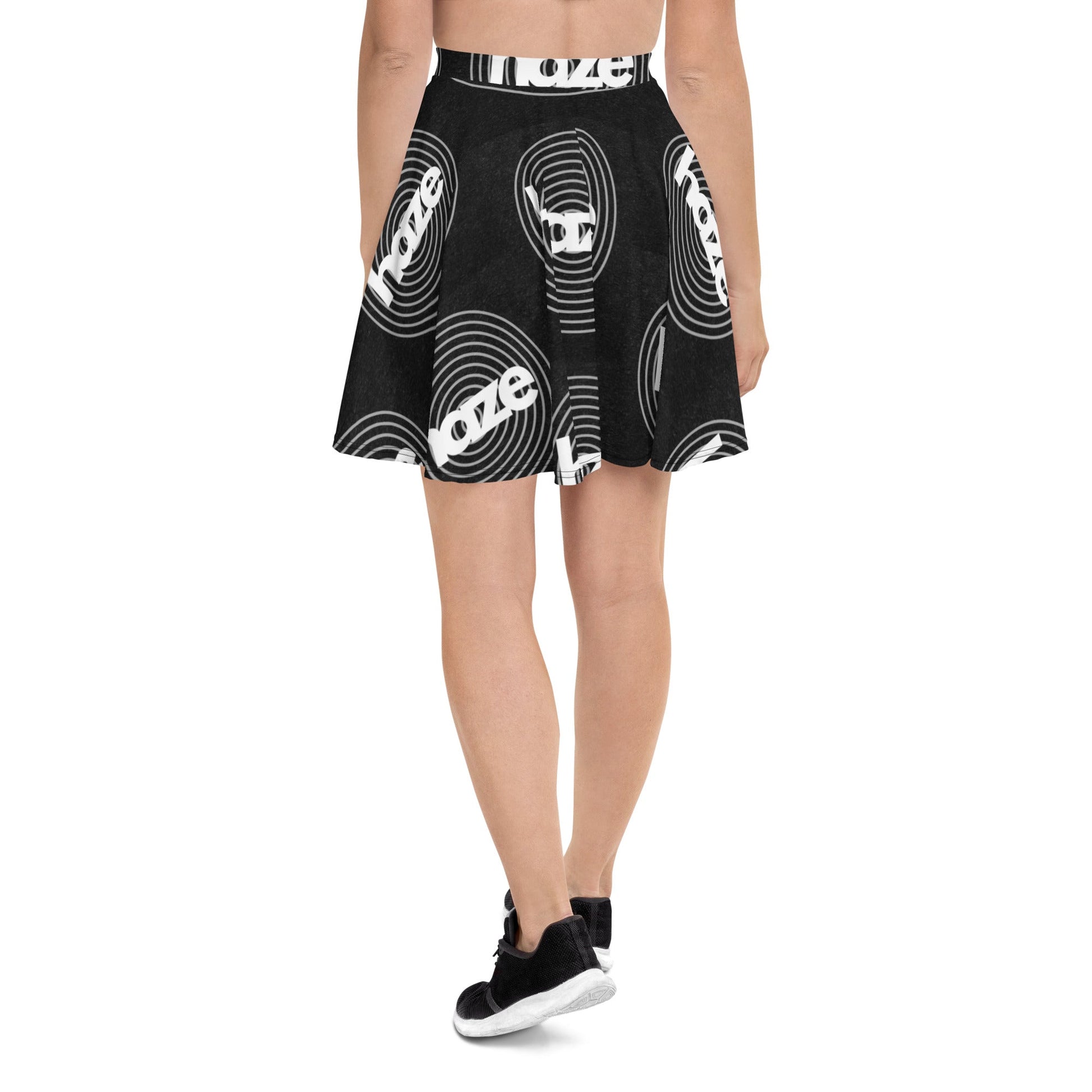 Front haze logo Womens Skater Skirt Skater #MzKittyz #NikkiDKatArt