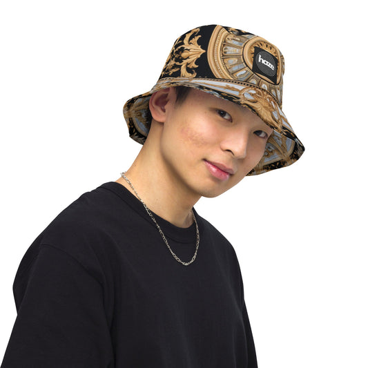 Front Signature Scarf Line Unisex Reversible bucket hat #MzKittyz #NikkiDKatArt