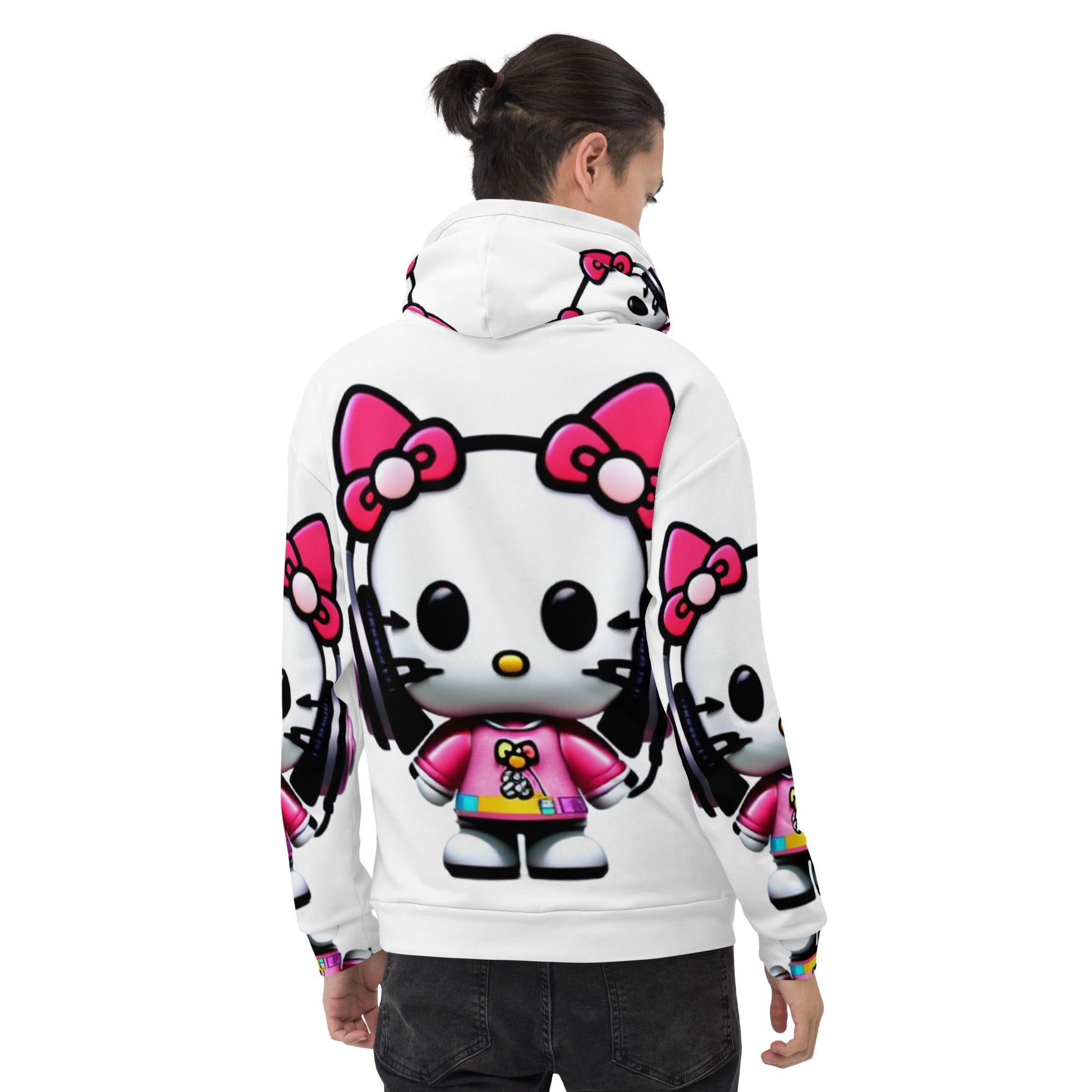 Front Mz Dj Kittyz Pop Unisex Hoodie Hoodie #MzKittyz #NikkiDKatArt
