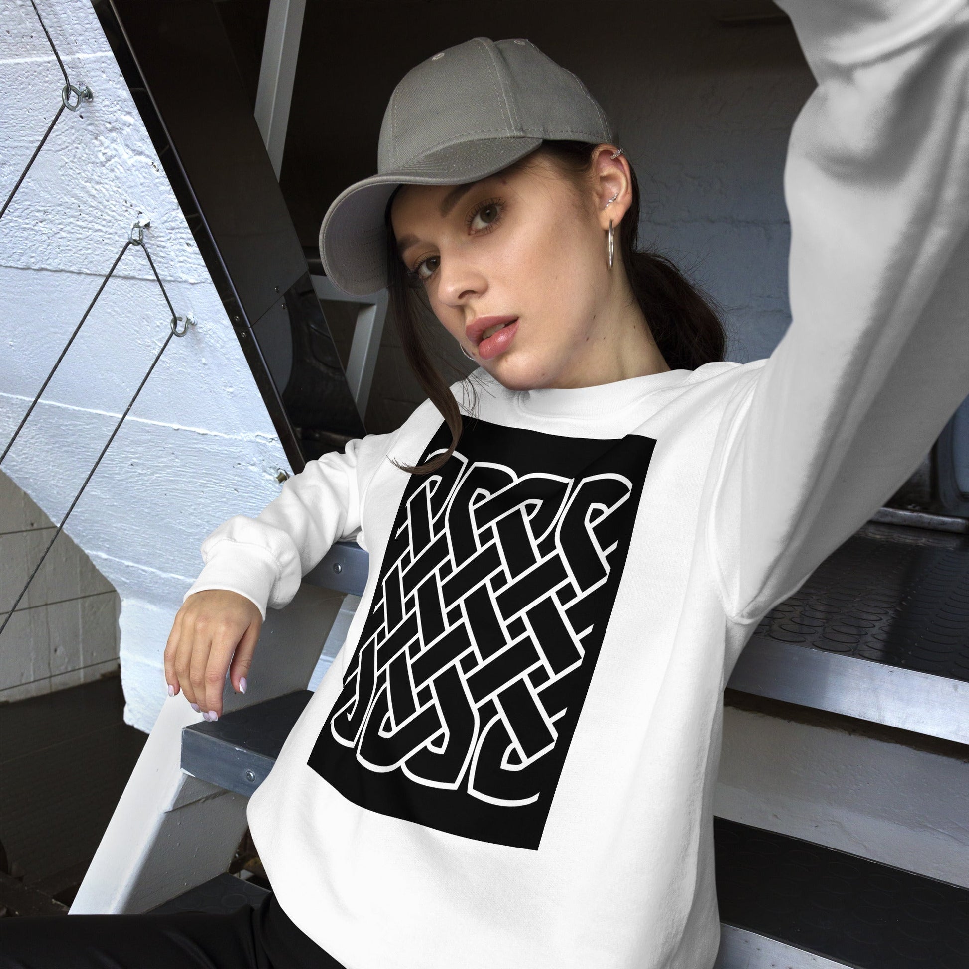 Front Celtic Knot Unisex Sweatshirt Sweatshirt #MzKittyz #NikkiDKatArt