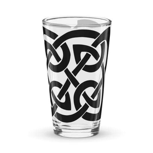 Front Celtic Knot Shaker pint glass Pint Shaker Glass #MzKittyz #NikkiDKatArt