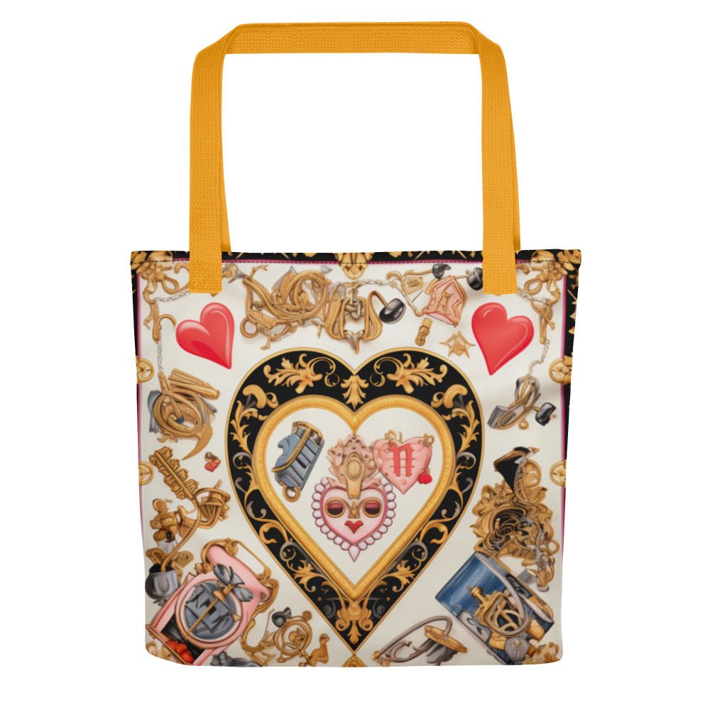 Front Heart Scarf Signature Tote bag Tote #MzKittyz #NikkiDKatArt
