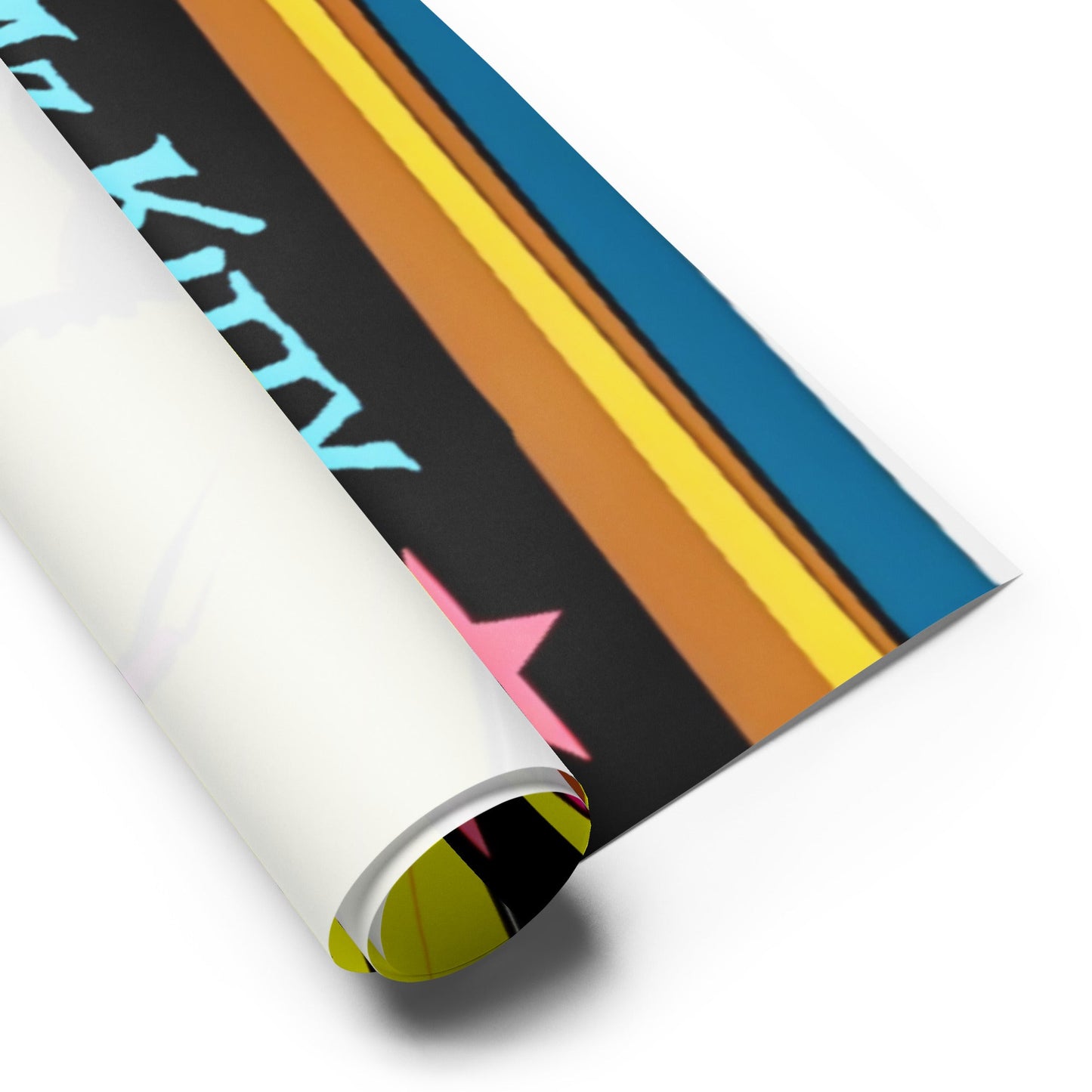 Front Kittyz Rock Band Gift Wrapping paper sheets #MzKittyz #NikkiDKatArt