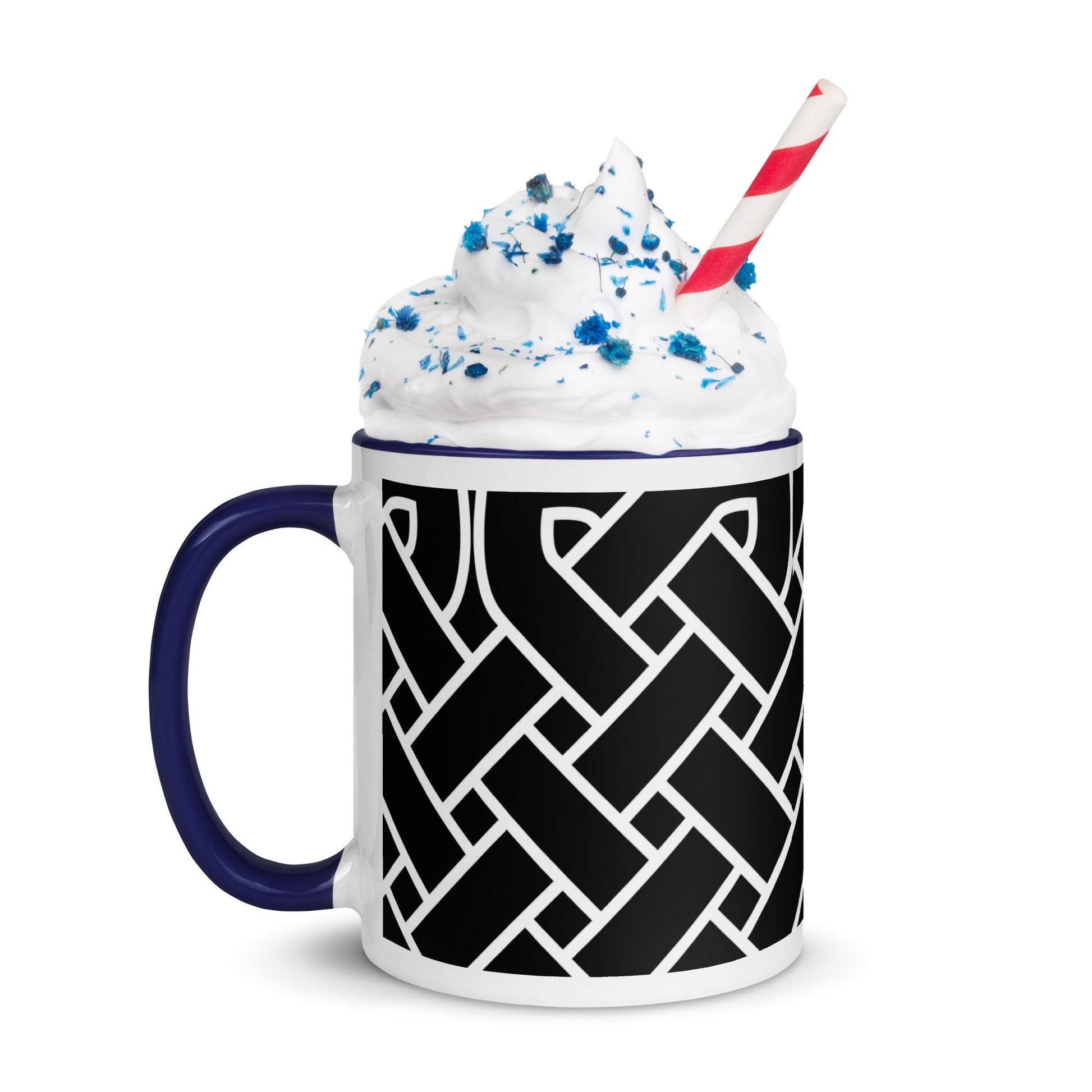 Front Celtic Weave Mug with Color Inside Mugs #MzKittyz #NikkiDKatArt
