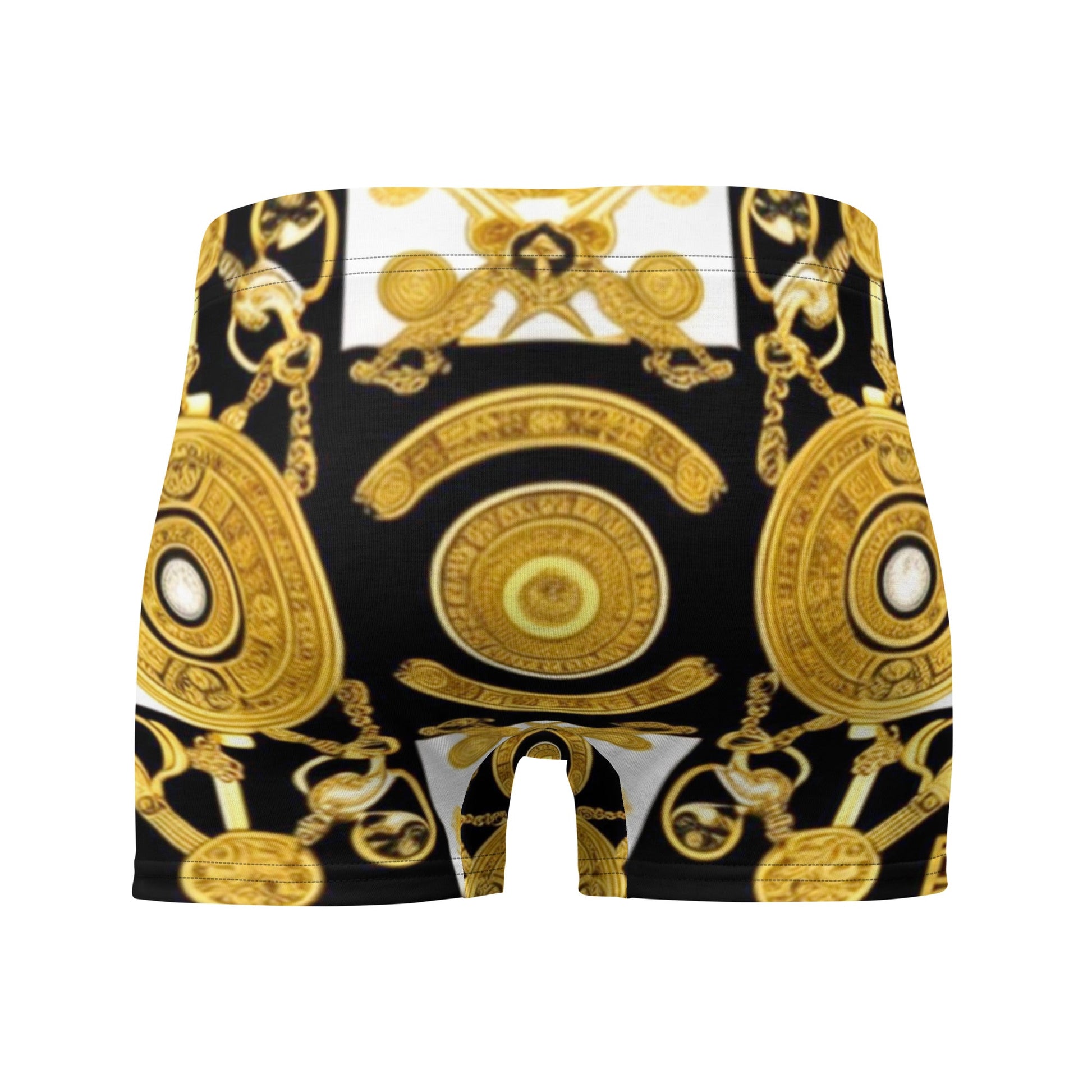 Front Gold & Black Coin Signature Boxer Briefs Briefs #MzKittyz #NikkiDKatArt