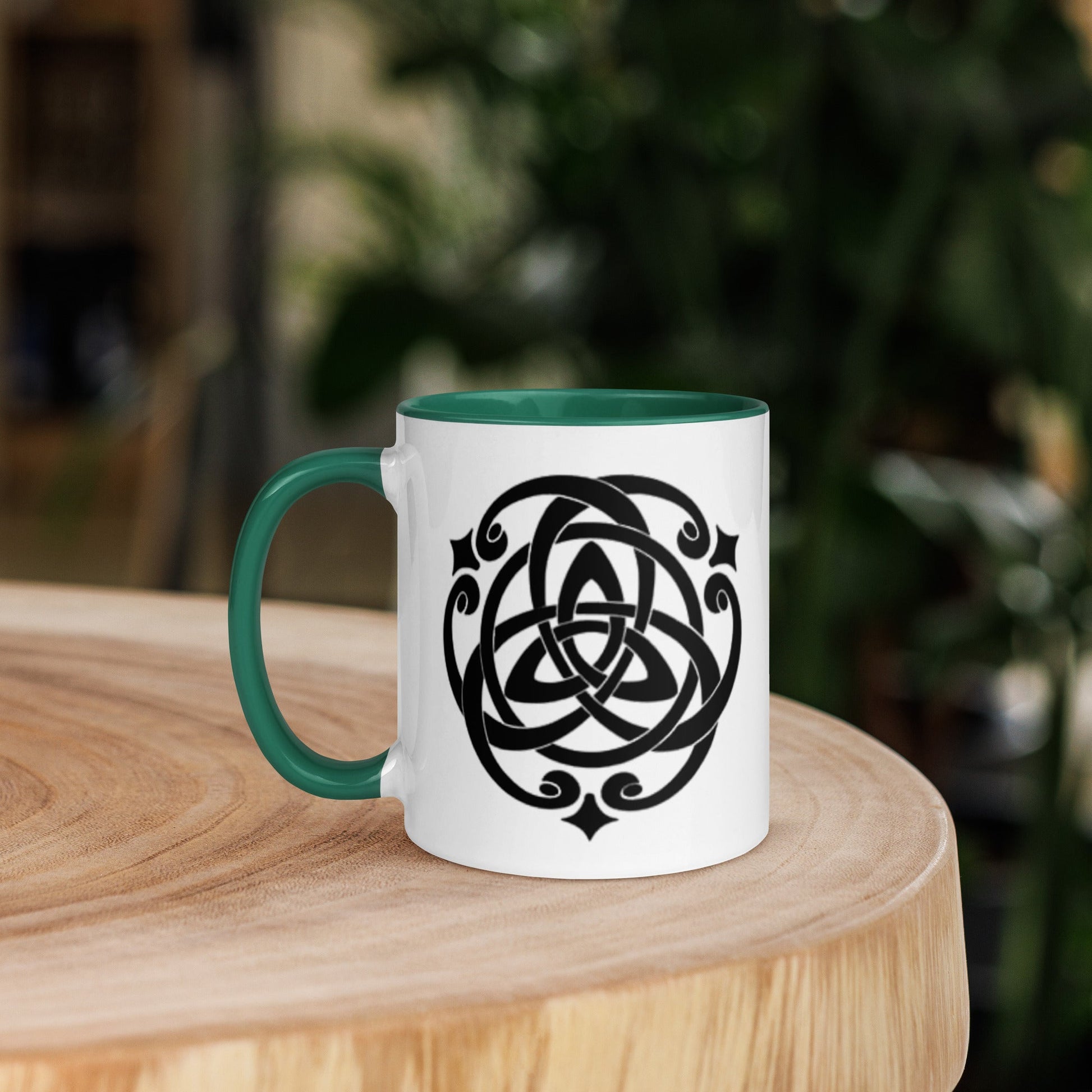 Front Celtic Cosmos Mug with Color Inside Mugs #MzKittyz #NikkiDKatArt