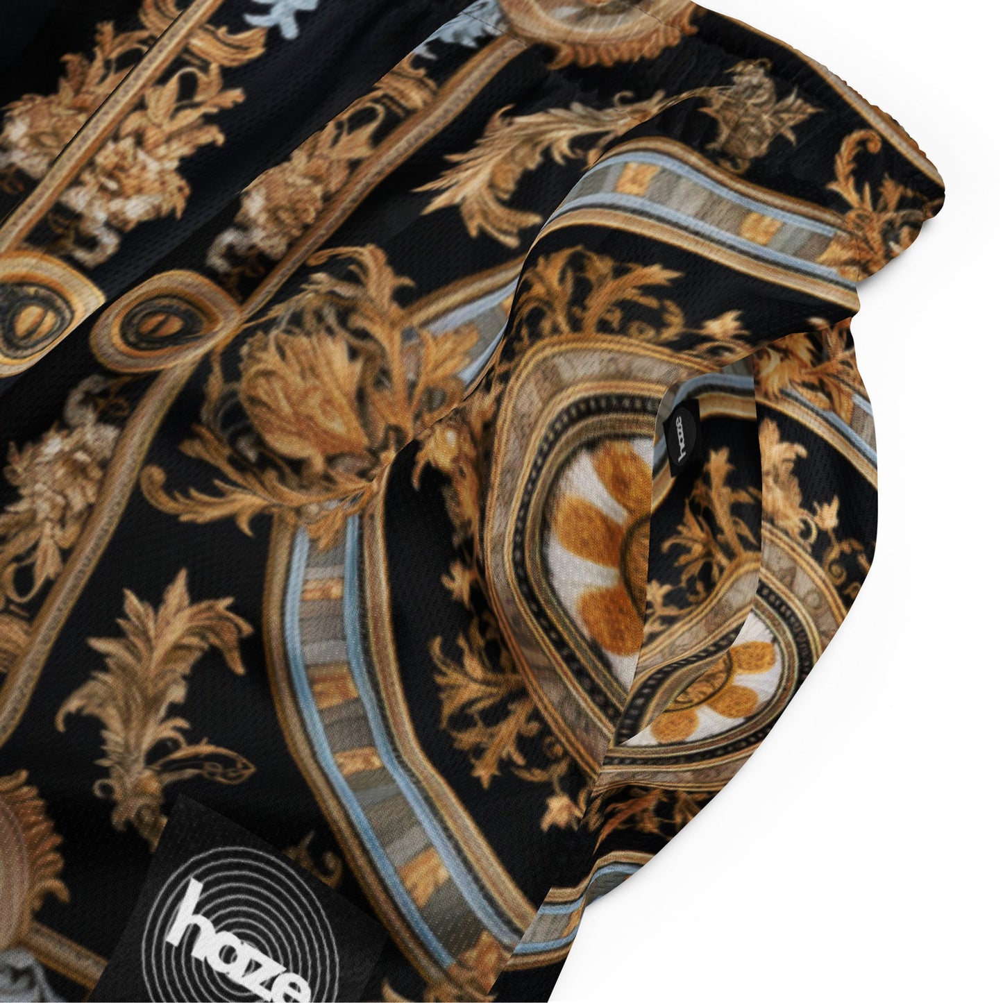 Front Signature Scarf Design Unisex mesh shorts #MzKittyz #NikkiDKatArt