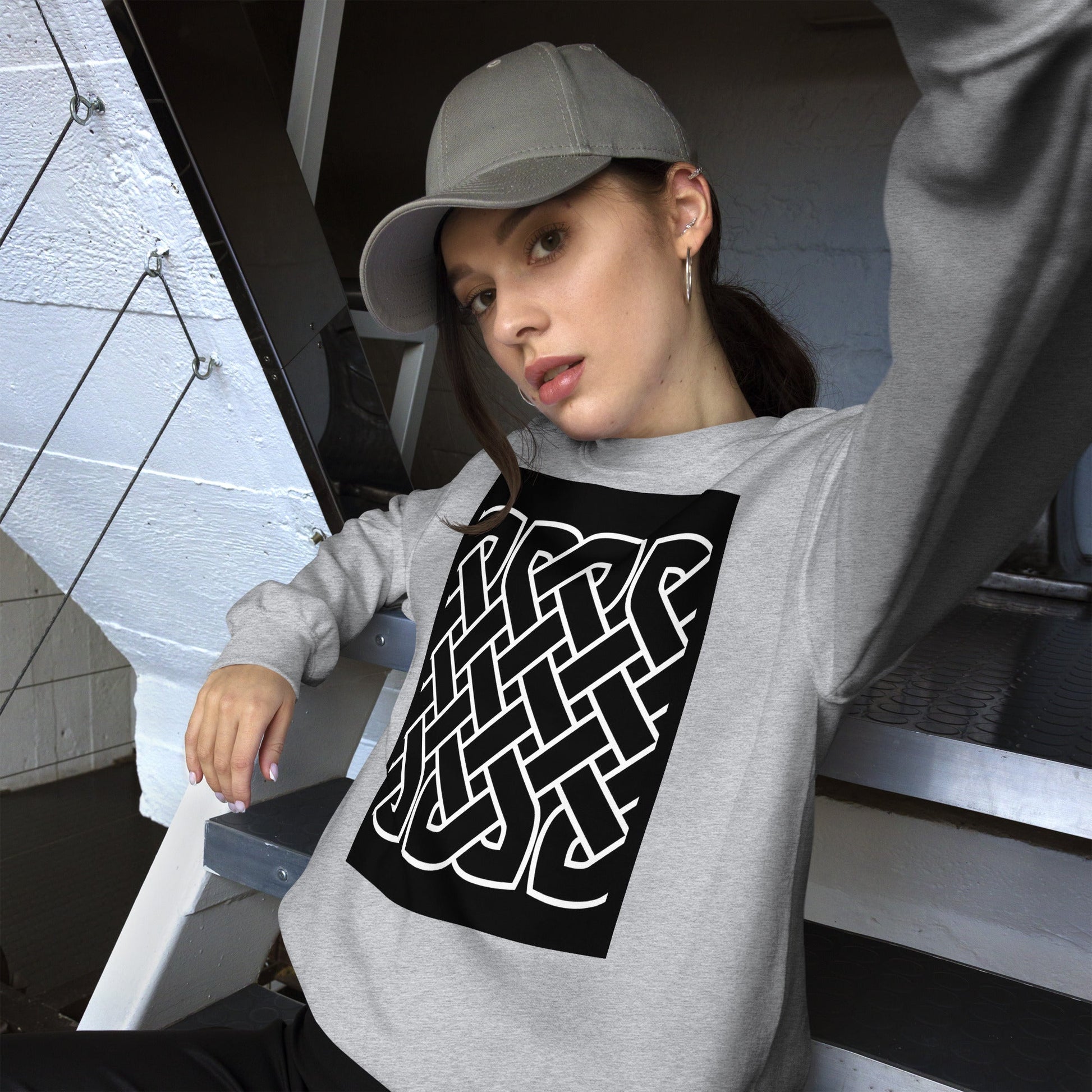Front Celtic Knot Unisex Sweatshirt Sweatshirt #MzKittyz #NikkiDKatArt