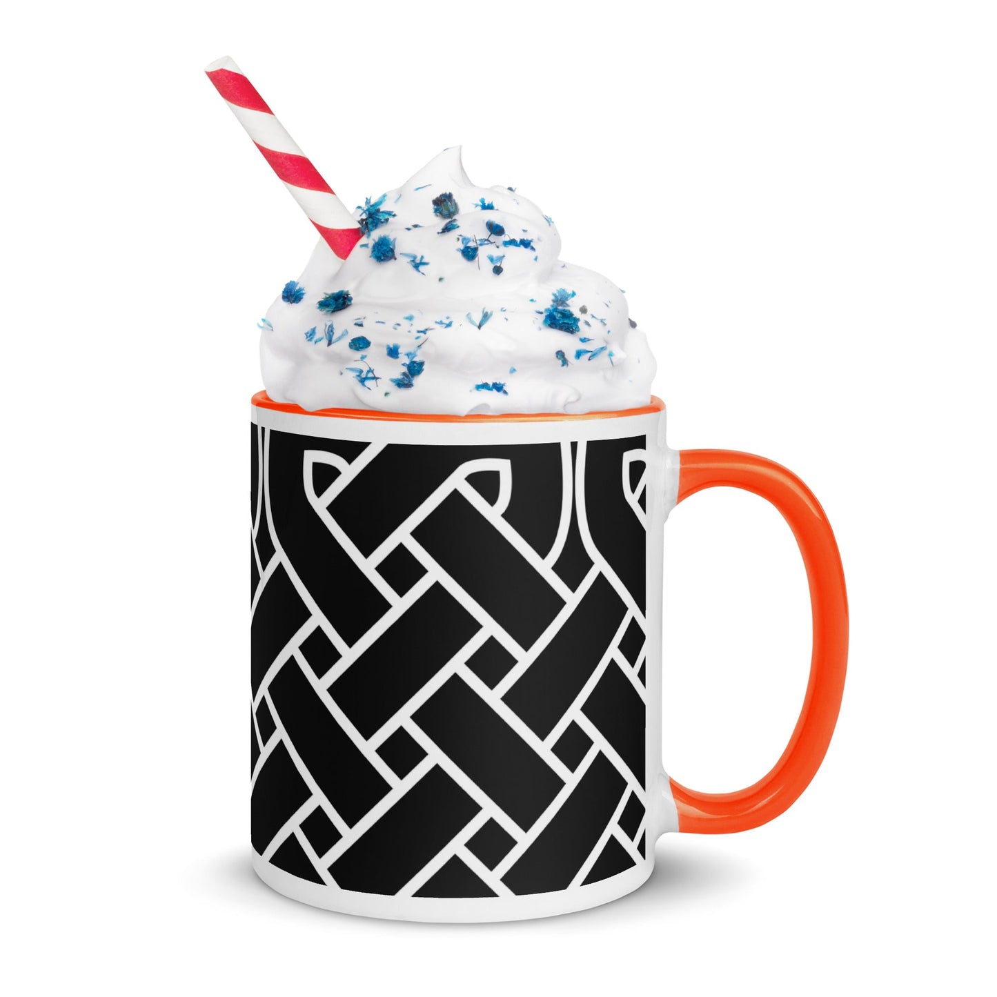 Front Celtic Weave Mug with Color Inside Mugs #MzKittyz #NikkiDKatArt