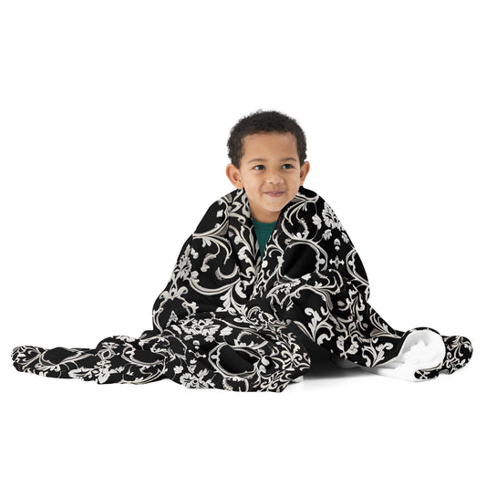 Front Venetian Lace Design Throw Blanket #MzKittyz #NikkiDKatArt