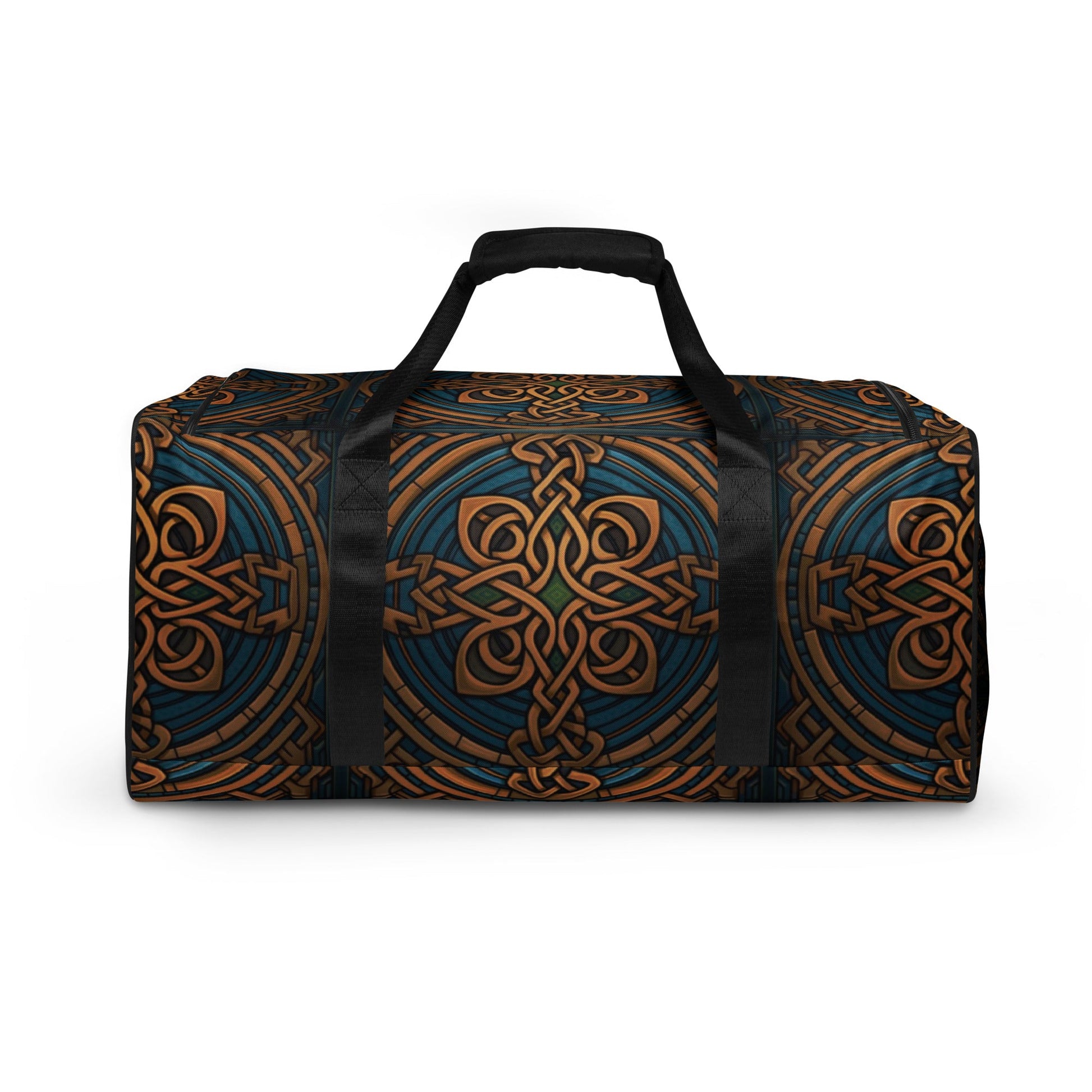Front Celtic Deep Duffel Bag Duffle #MzKittyz #NikkiDKatArt