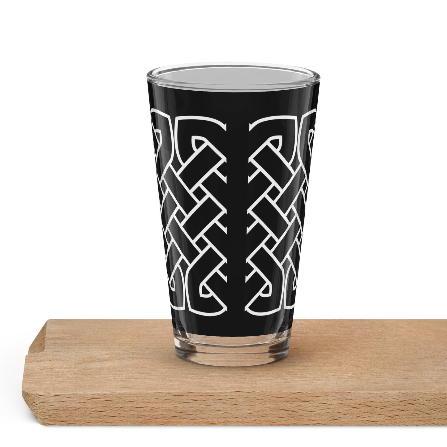 Front Celtic Knot Shaker pint glass Pint Shaker Glass #MzKittyz #NikkiDKatArt