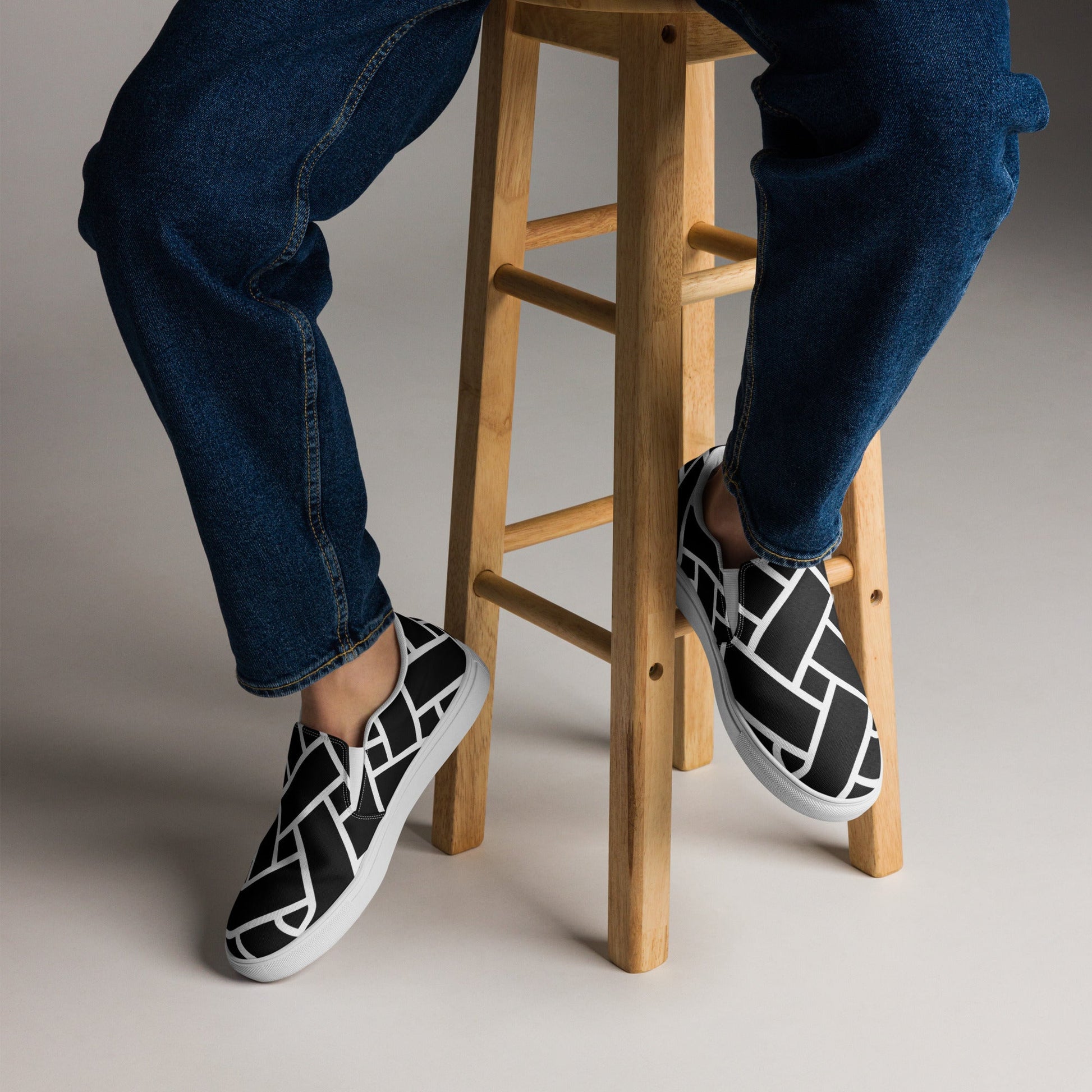 Front Celtic Men’s slip-on canvas shoes Slip On Canvas Shoes #MzKittyz #NikkiDKatArt