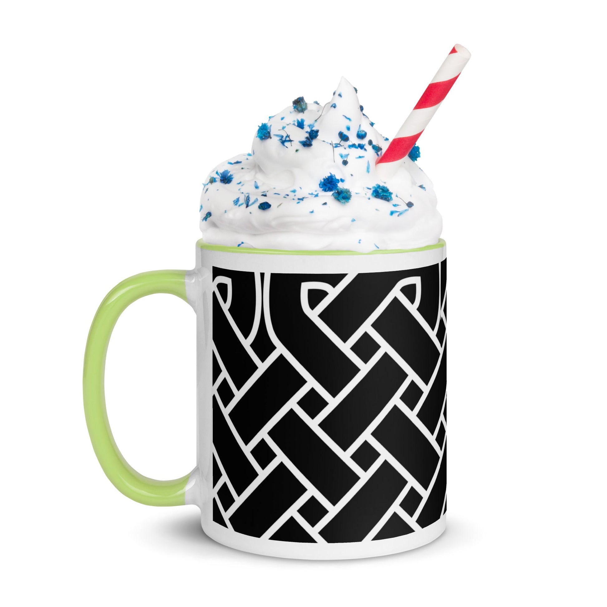 Front Celtic Weave Mug with Color Inside Mugs #MzKittyz #NikkiDKatArt