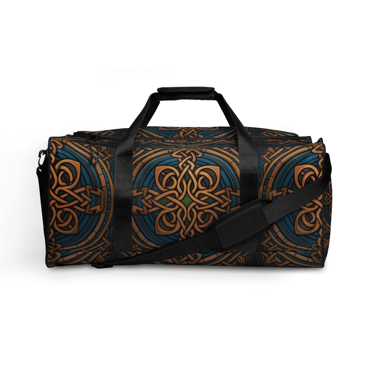 Front Celtic Deep Duffel Bag Duffle #MzKittyz #NikkiDKatArt