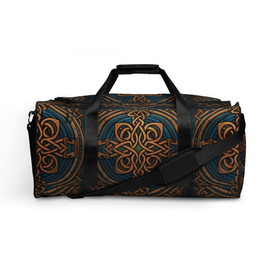 Front Celtic Deep Duffel Bag Duffle #MzKittyz #NikkiDKatArt