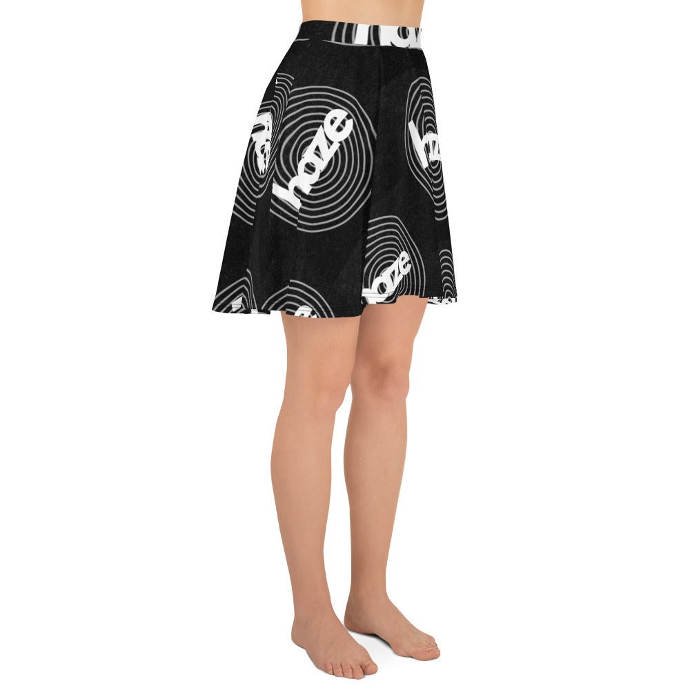 Front haze logo Womens Skater Skirt Skater #MzKittyz #NikkiDKatArt