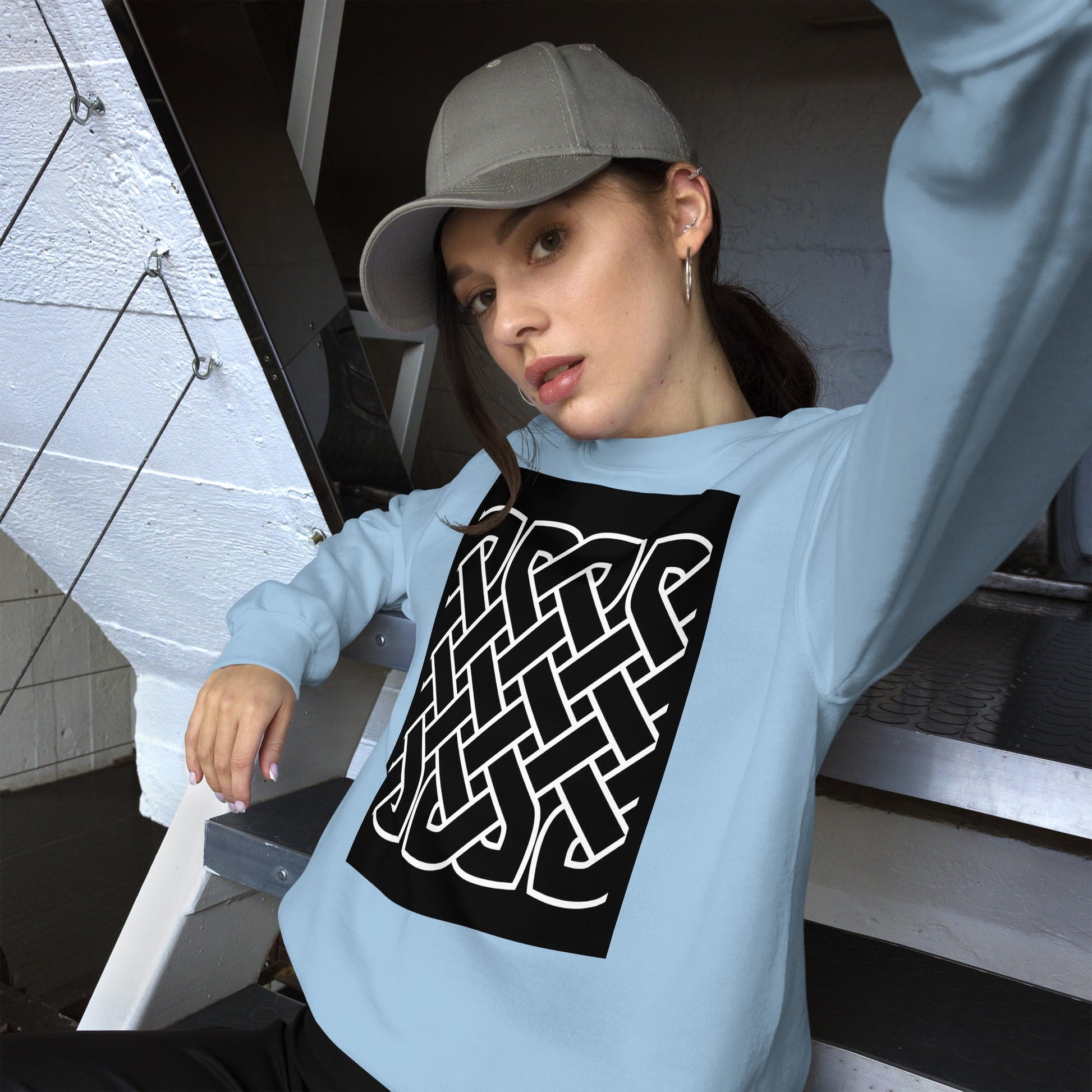 Front Celtic Knot Unisex Sweatshirt Sweatshirt #MzKittyz #NikkiDKatArt