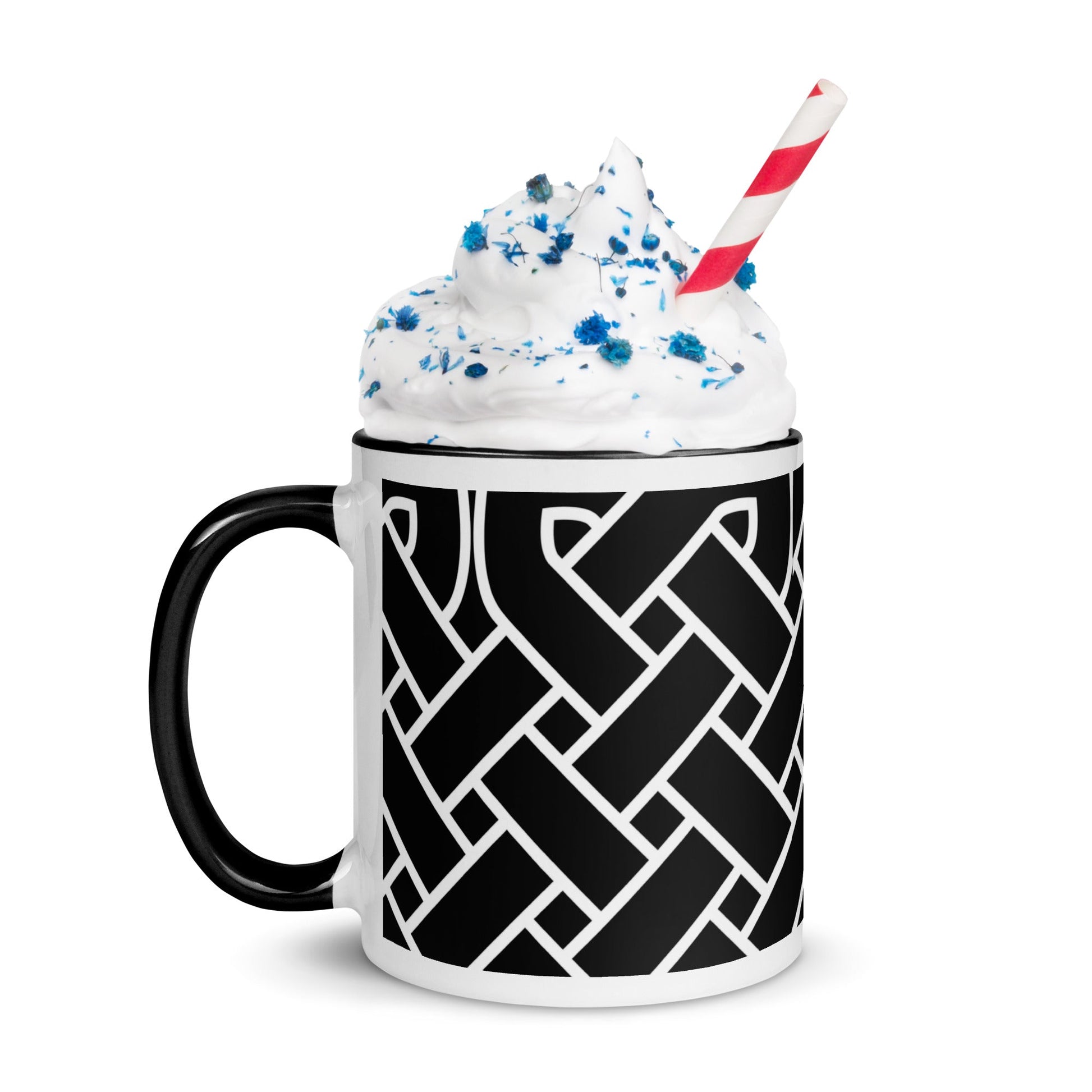 Front Celtic Weave Mug with Color Inside Mugs #MzKittyz #NikkiDKatArt