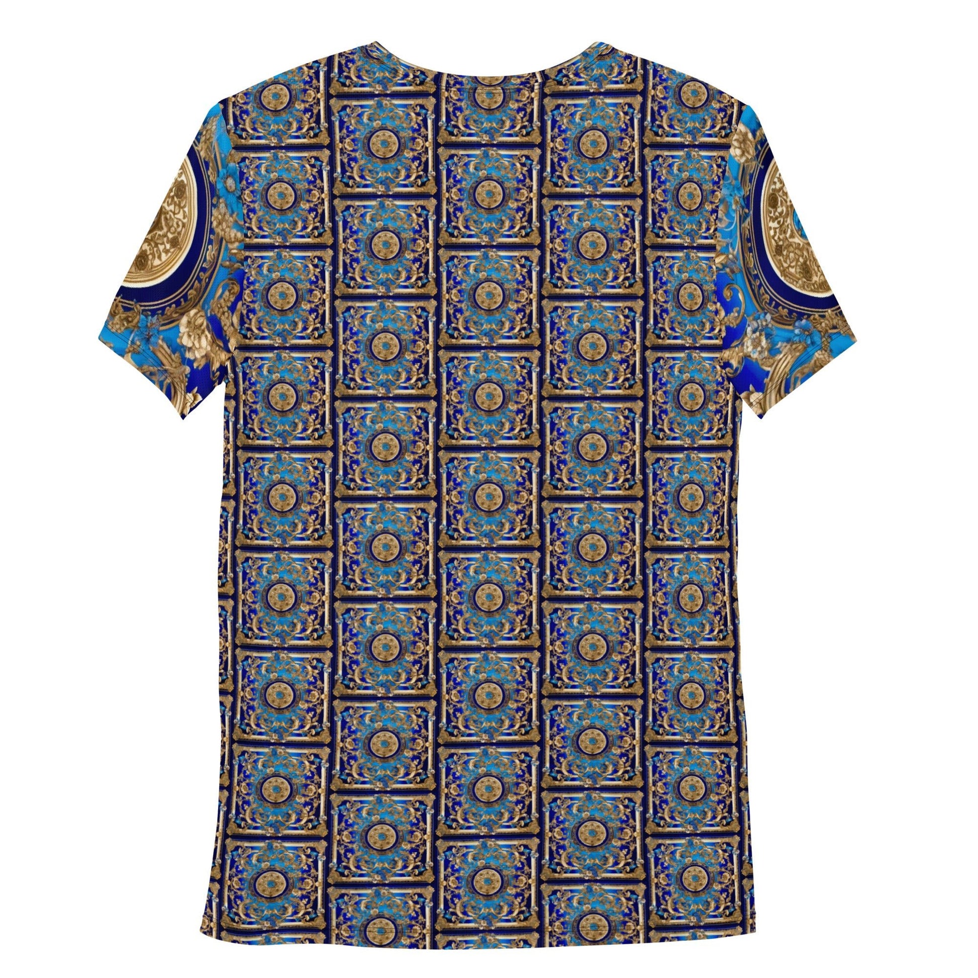 Front Signature Scarf Bleu Men's Athletic T-shirt #MzKittyz #NikkiDKatArt
