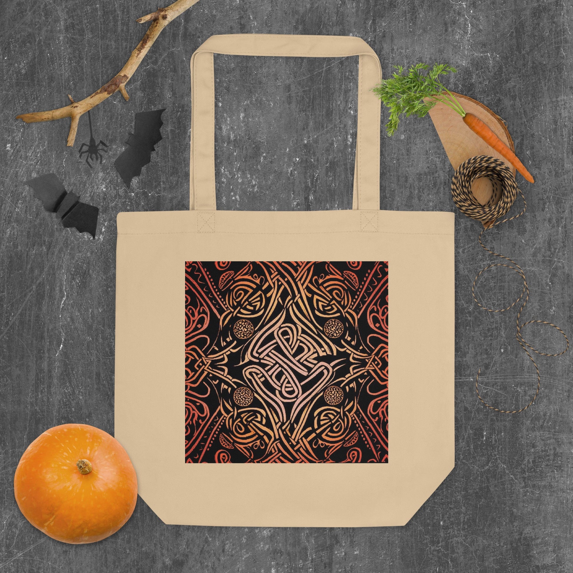 Front Hot Celtic Eco Tote Bag Tote Bag #MzKittyz #NikkiDKatArt