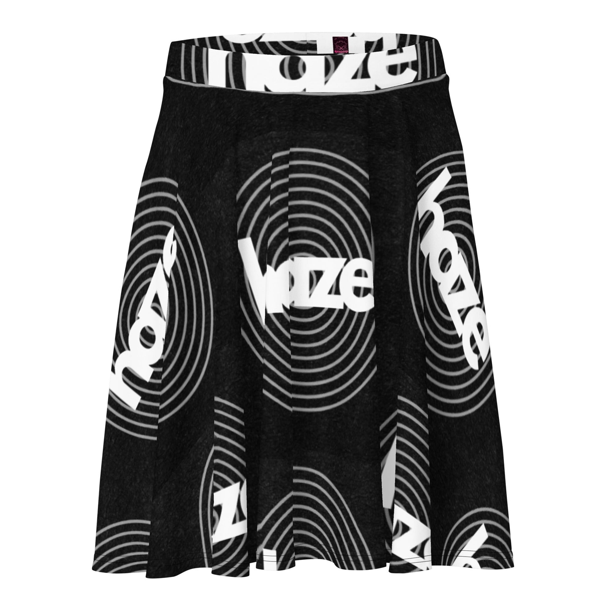 Front haze logo Womens Skater Skirt Skater #MzKittyz #NikkiDKatArt