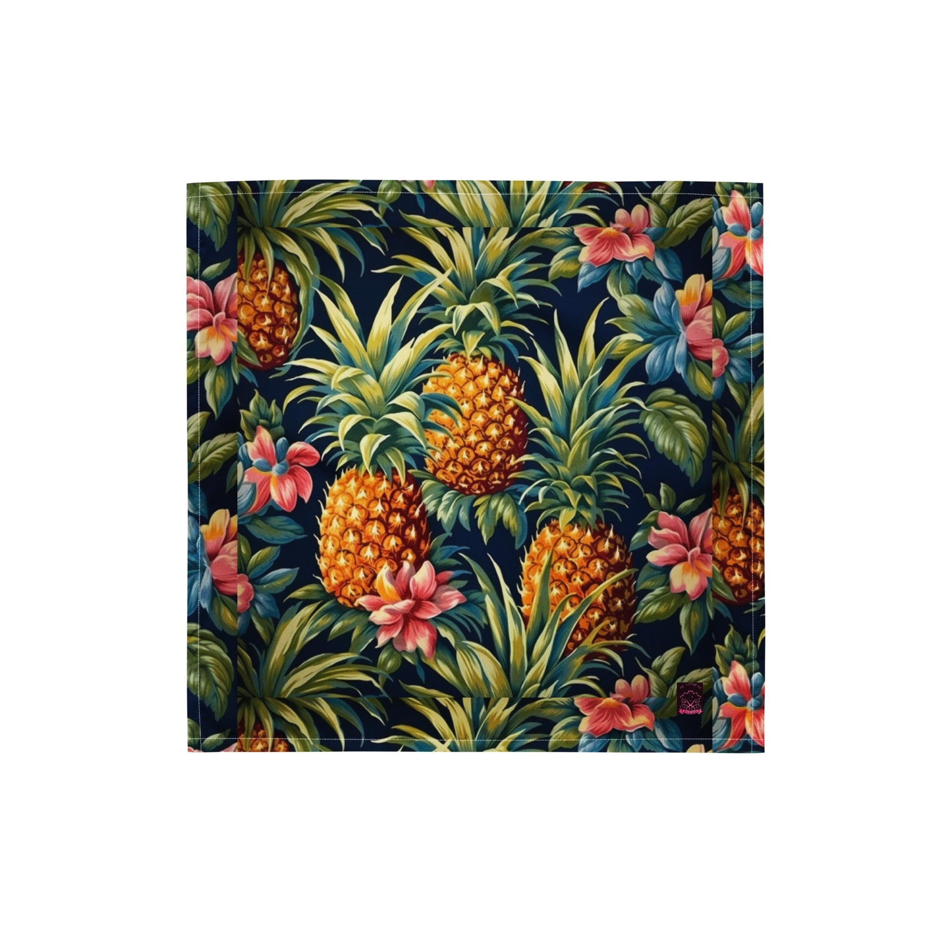 Front Pineapple Pop Life All-over print Bandana bandana #MzKittyz #NikkiDKatArt