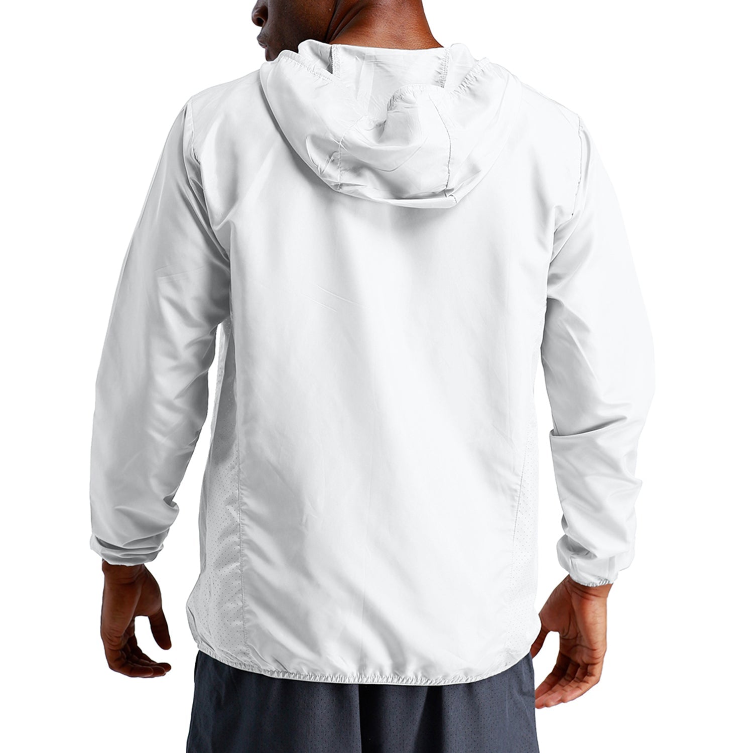Front "Basquiat Inspired U- Man" - Men's Softness Sports Hoodie Jacket w/Zipper #MzKittyz #NikkiDKatArt