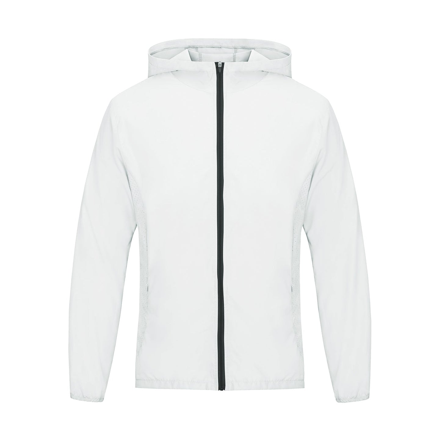 Front "Basquiat Inspired U- Man" - Men's Softness Sports Hoodie Jacket w/Zipper #MzKittyz #NikkiDKatArt