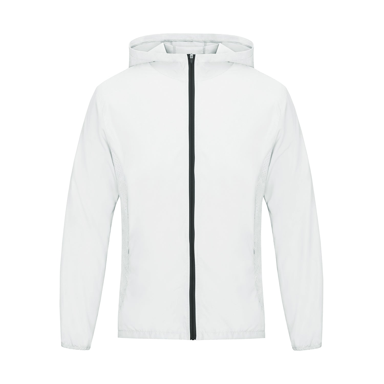 Front "Basquiat Inspired U- Man" - Men's Softness Sports Hoodie Jacket w/Zipper #MzKittyz #NikkiDKatArt