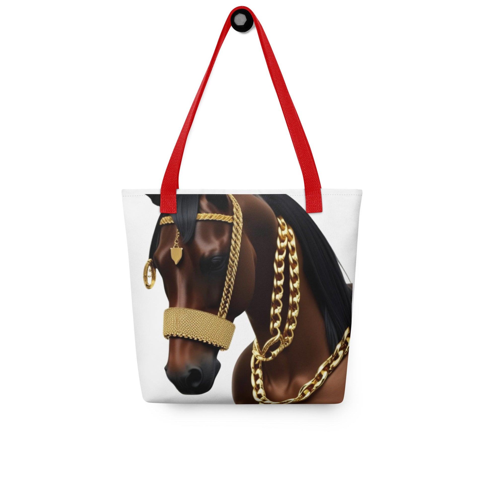 Front Blinged Out Horse - Tote Bag - Dual Handles in 3 colors Tote Bag #MzKittyz #NikkiDKatArt
