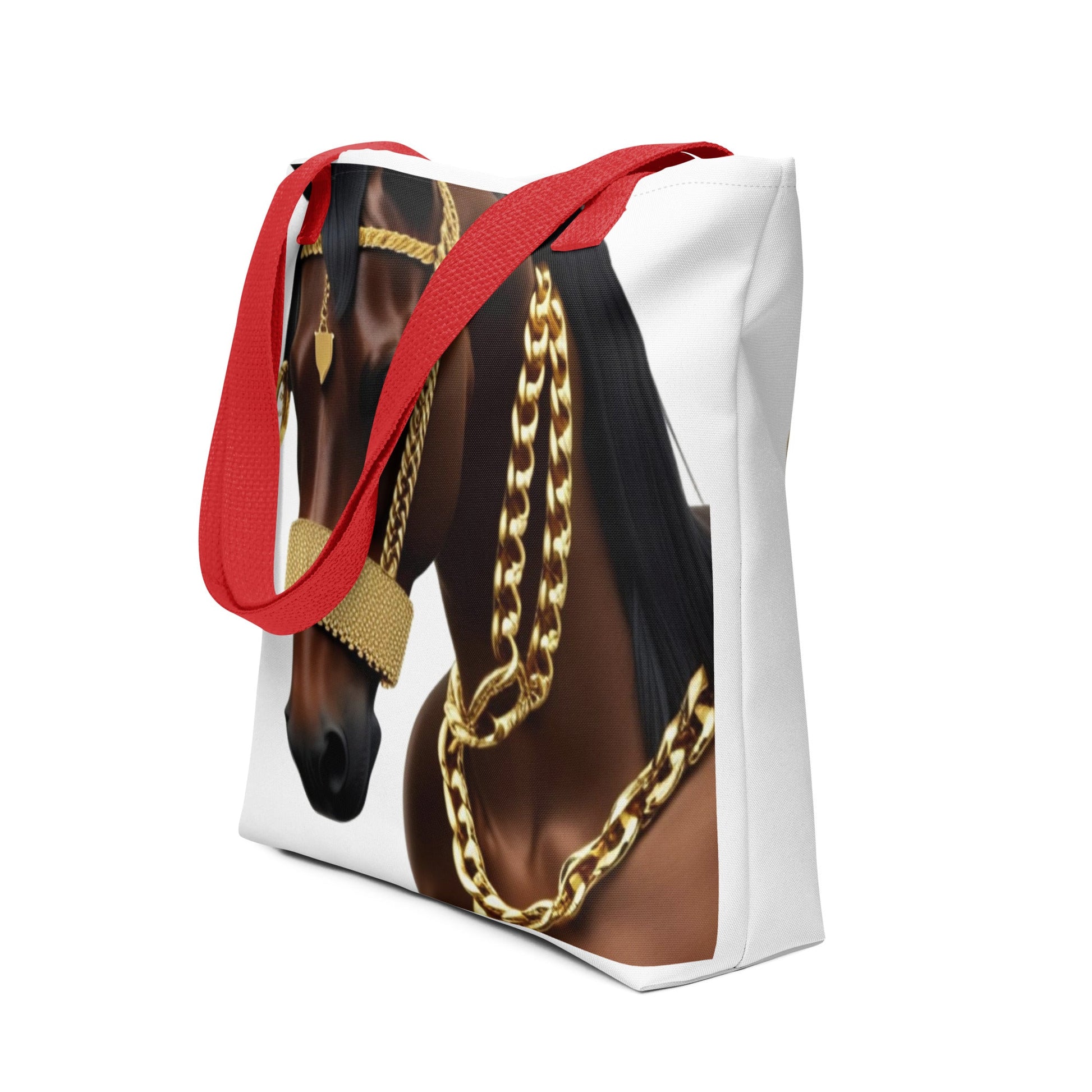 Front Blinged Out Horse - Tote Bag - Dual Handles in 3 colors Tote Bag #MzKittyz #NikkiDKatArt