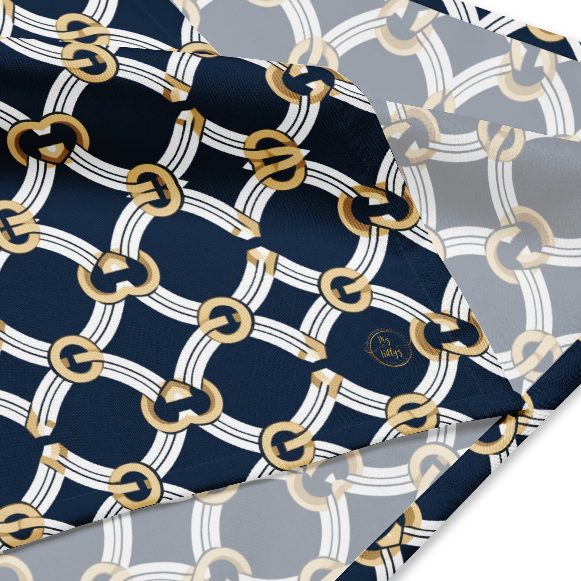Front Boat Chain One Design - 3sizes- print Bandana - SPF 50+ #MzKittyz #NikkiDKatArt