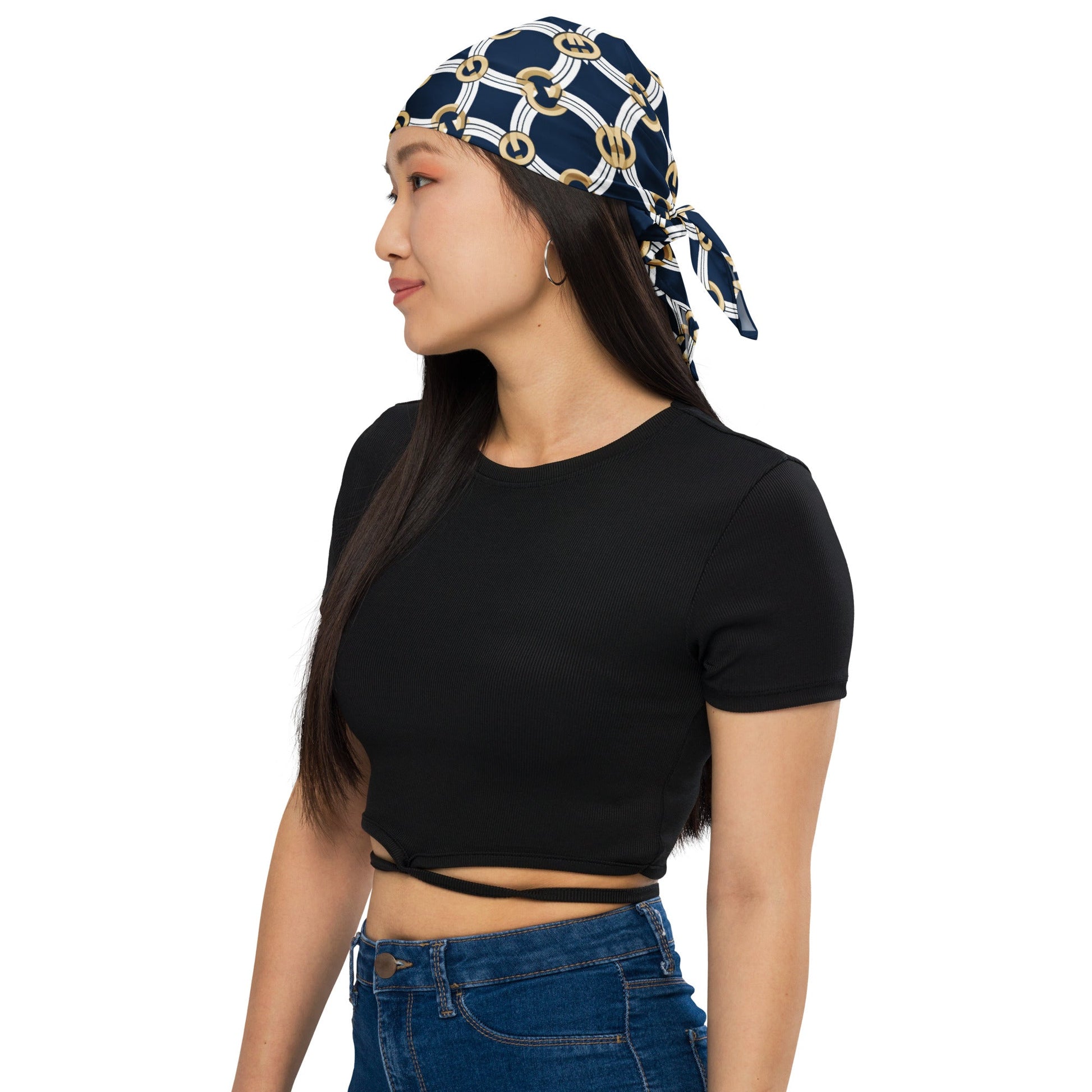 Front Boat Chain One Design - 3sizes- print Bandana - SPF 50+ #MzKittyz #NikkiDKatArt