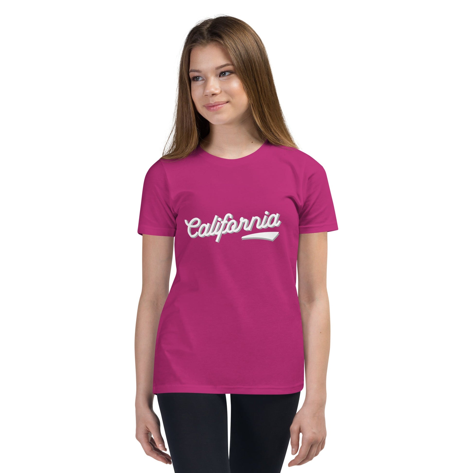 Front California - Youth Short Sleeve T-Shirt - Eco Friendly - Pre-Shrunk T-shirt - Youth #MzKittyz #NikkiDKatArt