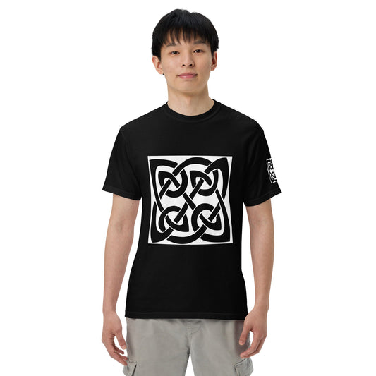 Front Celtic Knot Unisex garment-dyed Heavyweight T-shirt - 100% Cotton - up to 4XL #MzKittyz #NikkiDKatArt