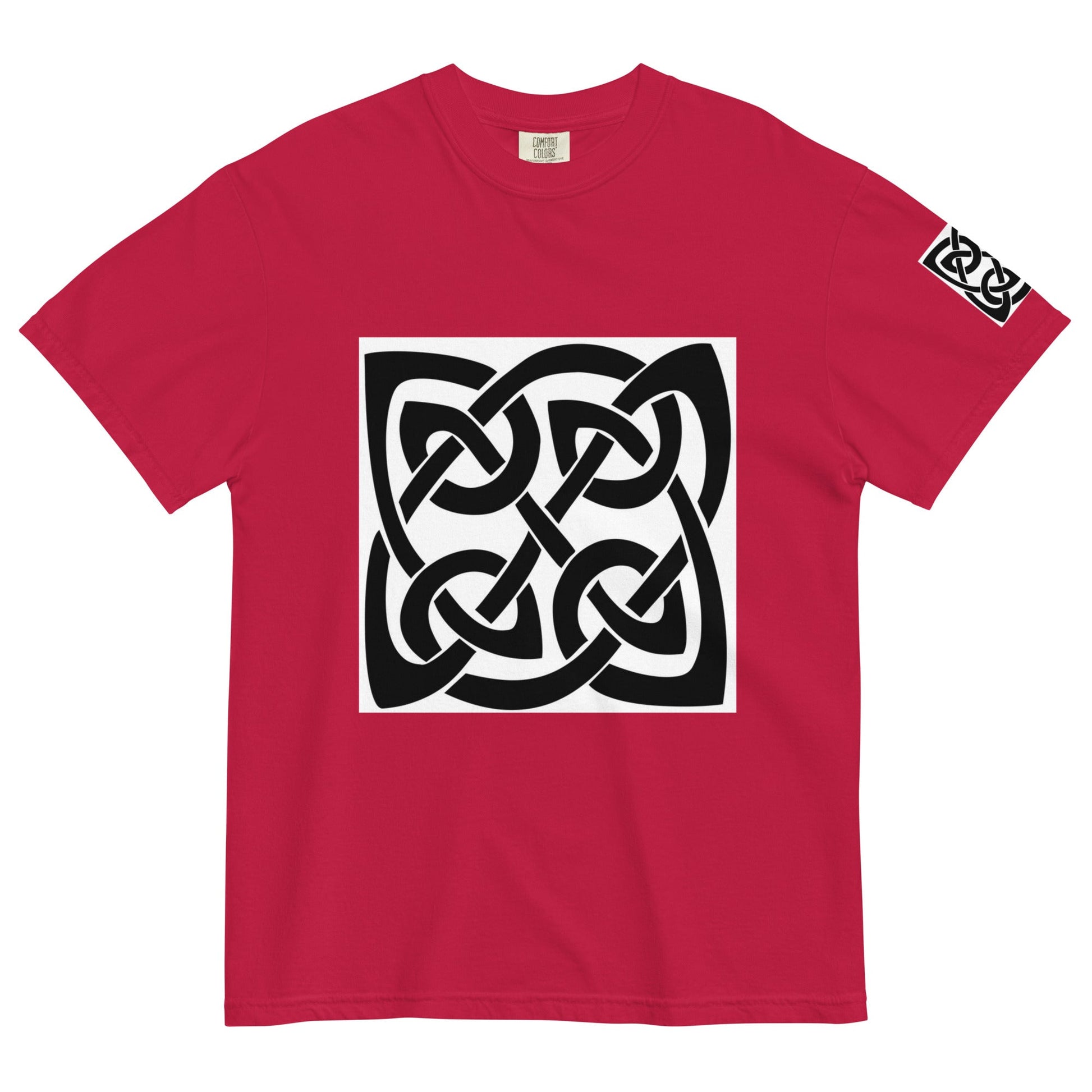 Front Celtic Knot Unisex garment-dyed Heavyweight T-shirt - 100% Cotton - up to 4XL #MzKittyz #NikkiDKatArt