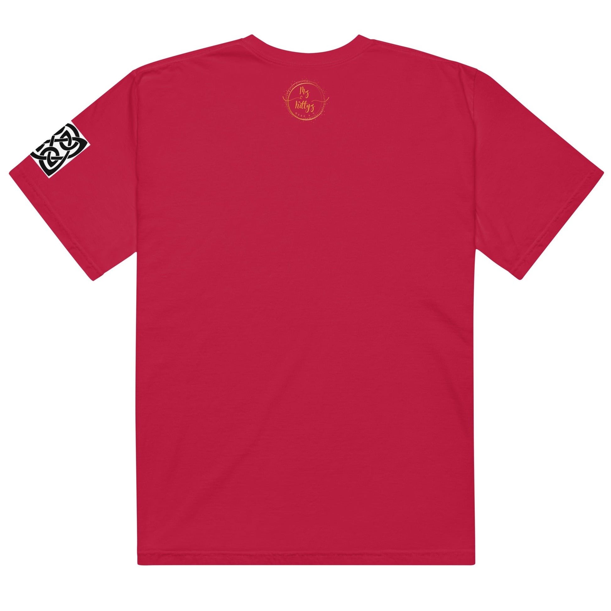 Front Celtic Knot Unisex garment-dyed Heavyweight T-shirt - 100% Cotton - up to 4XL #MzKittyz #NikkiDKatArt