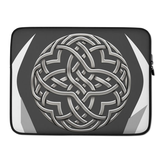 Front Celtic Protection Factor Laptop Sleeve #MzKittyz #NikkiDKatArt