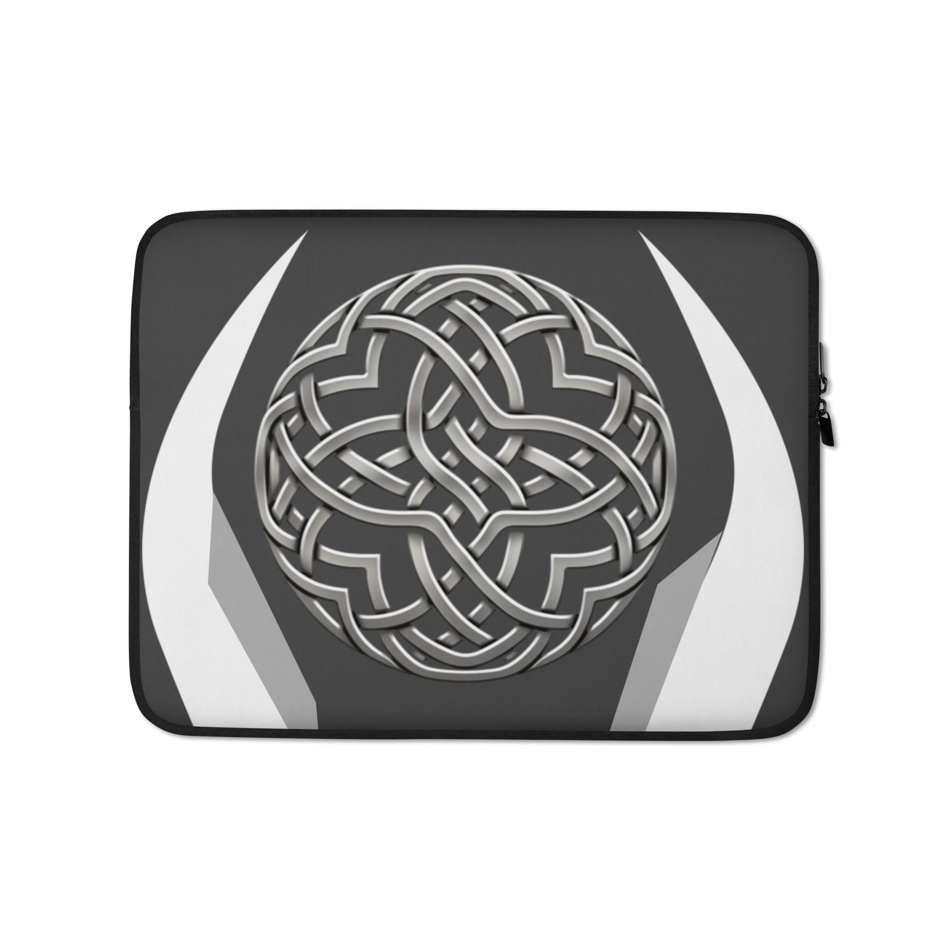 Front Celtic Protection Knot Geo Design Laptop Sleeve | 2 sizes Laptop Sleeve #MzKittyz #NikkiDKatArt