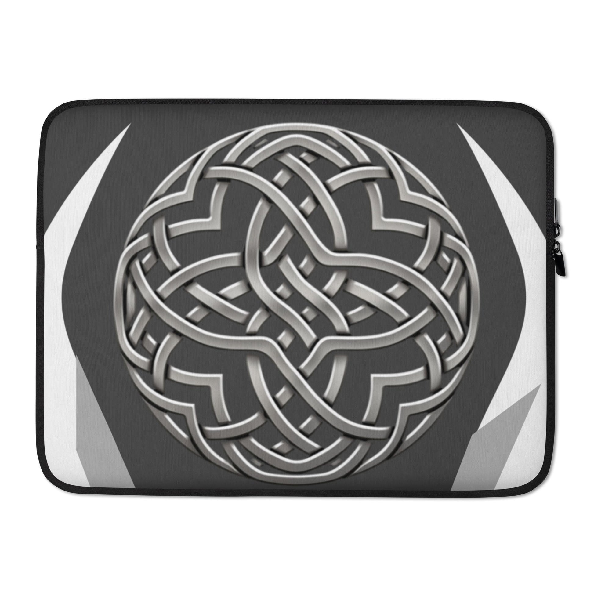 Front Celtic Protection Knot Geo Design Laptop Sleeve | 2 sizes Laptop Sleeve #MzKittyz #NikkiDKatArt