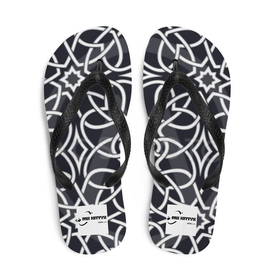 Top Celtic Star Knot & Weave, Unisex Flip-Flops Flip Flops #MzKittyz #NikkiDKatArt