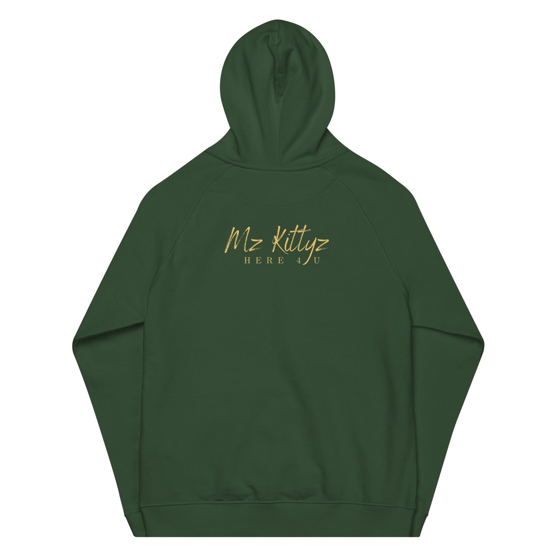 Front Chrome Cross Unisex Eco Raglan Hoodie \ XS to 3XL #MzKittyz #NikkiDKatArt