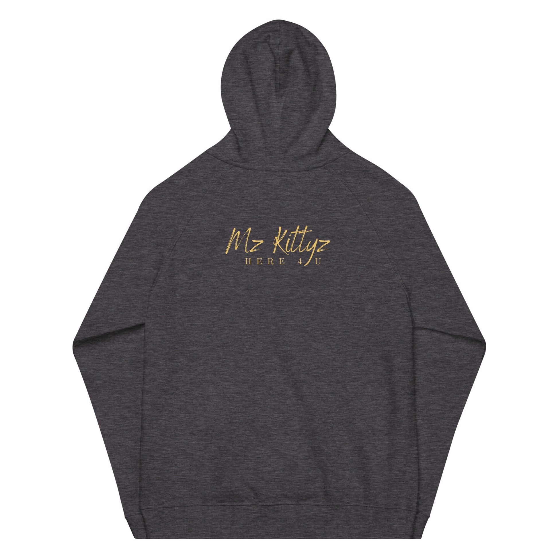 Front Chrome Cross Unisex Eco Raglan Hoodie \ XS to 3XL #MzKittyz #NikkiDKatArt