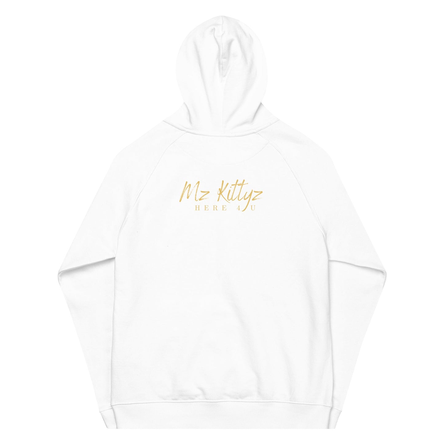 Front Chrome Cross Unisex Eco Raglan Hoodie \ XS to 3XL #MzKittyz #NikkiDKatArt