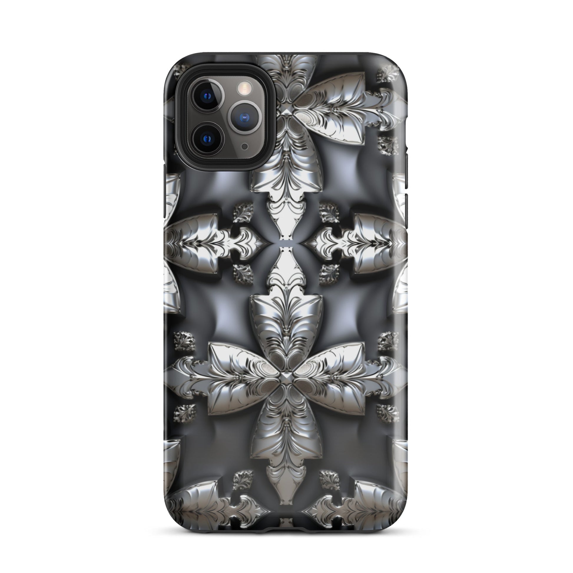 Front Chrome Crosses Tough Case for iPhone® Tough, iPhone #MzKittyz #NikkiDKatArt